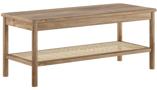 Vipack Dubovo-ratanová lavice Olive 110 x 46 cm