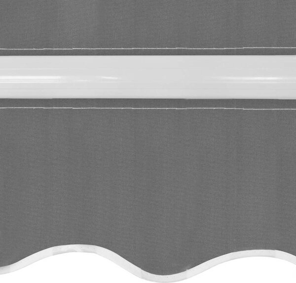 Skládací markýza na ruční ovládání 350 cm antracitová 275567