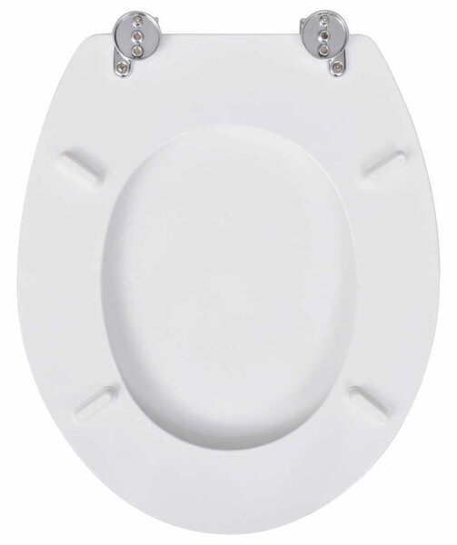 WC sedátka s víkem 2 ks MDF bílá 275907