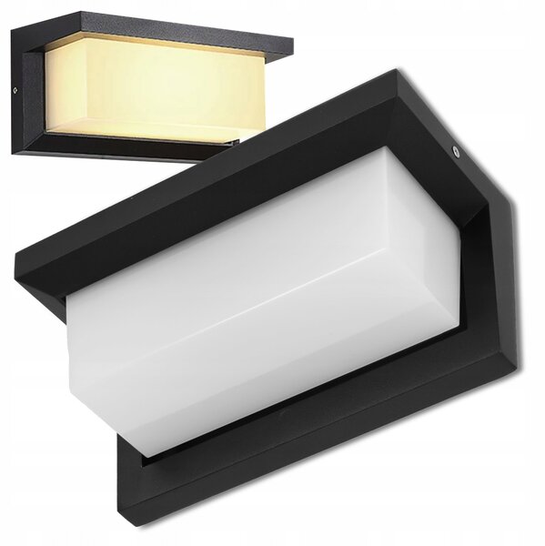 Černé fasádní svítidlo E27, IP54, max. 40 W