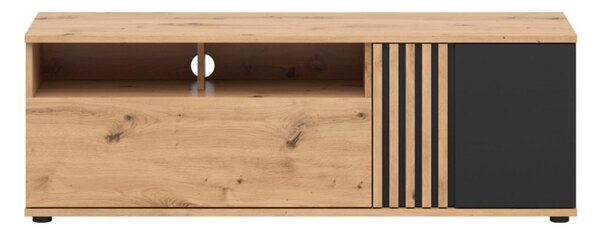 VABRES televizní stolek RTV1D1S, dub artisan/černá