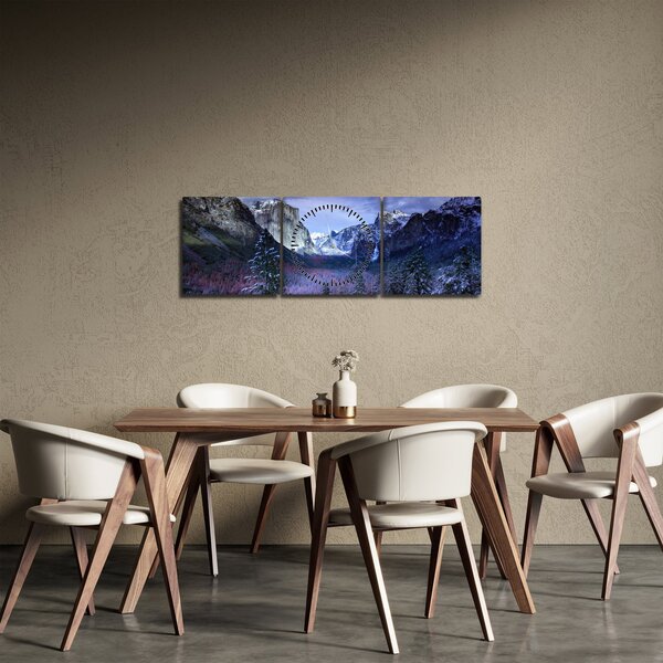 Obraz - Yosemite, USA (s hodinami) (90x30 cm)