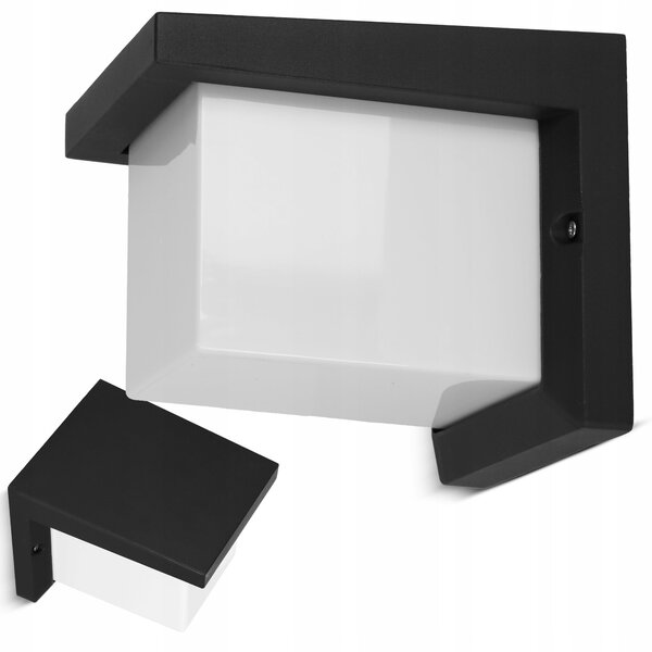 Černé fasádní svítidlo E27, IP54, max. 40 W