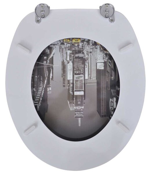 WC sedátka s víky 2 ks MDF New York 275915