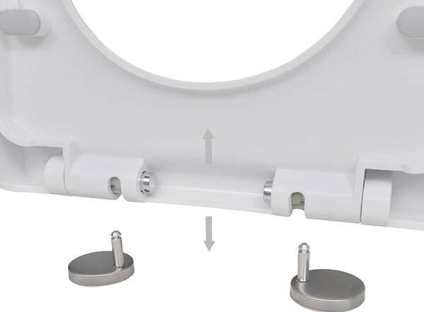 WC sedátka s funkcí pomalého sklápění 2 ks bílá plastová 275930