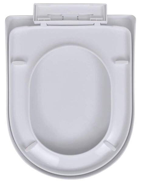 WC sedátka s funkcí pomalého sklápění 2 ks bílá plastová 275928