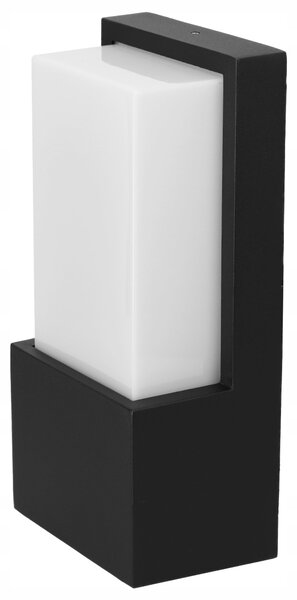 Černé fasádní svítidlo E27, IP54, max. 40 W