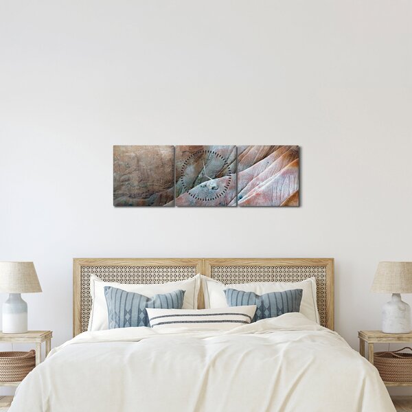 Obraz skal, Bryce Canyon (s hodinami) (90x30 cm)