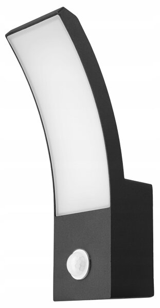LED fasádní svítidlo 10 W, IP44, neutrální bílá, 80 × 160 × 240 mm