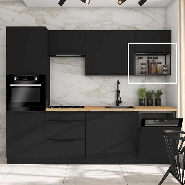 SIENA | závěsná police 60 G-36 ONE LOFT | 60 cm | černá