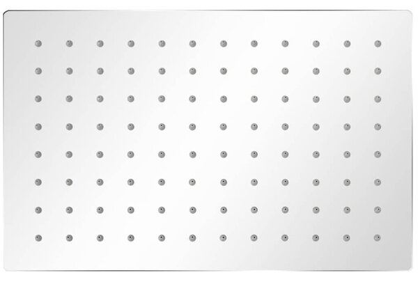 Dešťové sprchové hlavice 2 ks 20 x 30 cm nerezová ocel 275944