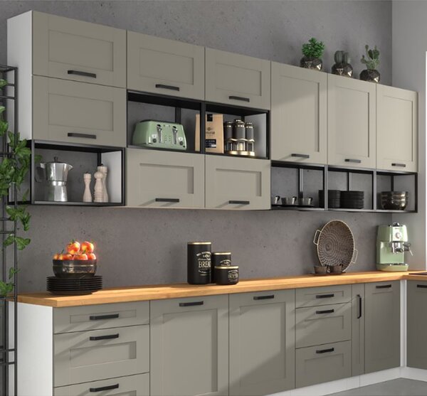 SIENA | závěsná police 60 G-36 ONE LOFT | 60 cm | černá