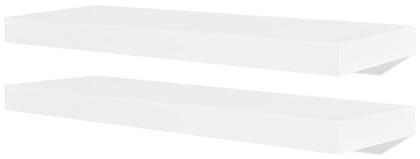 Nástěnné police 4 ks bílé 60 cm 275997