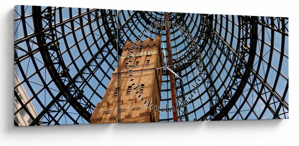 Obraz věže v Melbourne (s hodinami) (90x30 cm)