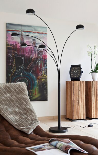 STOJACÍ OBLOUKOVÉ SVÍTIDLO, 150/205/36 cm P & B - Online Only svítidla, Online Only