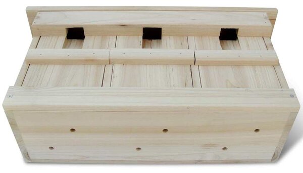 Ptačí budka pro špačky 2 ks 44 x 15,5 x 21,5 cm dřevo 276008