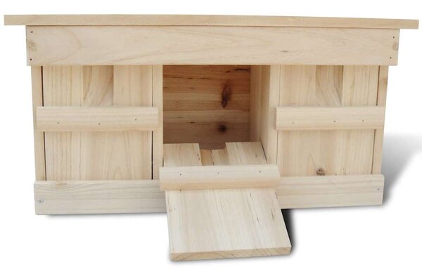 Ptačí budka pro špačky 2 ks 44 x 15,5 x 21,5 cm dřevo 276008