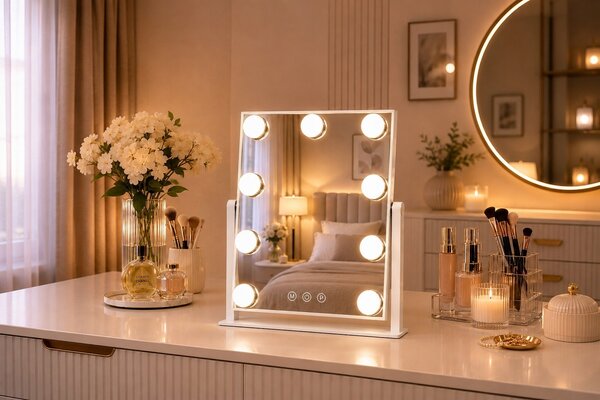 EKSPAND LED zrcadlo HOLLYWOOD 25x30cm