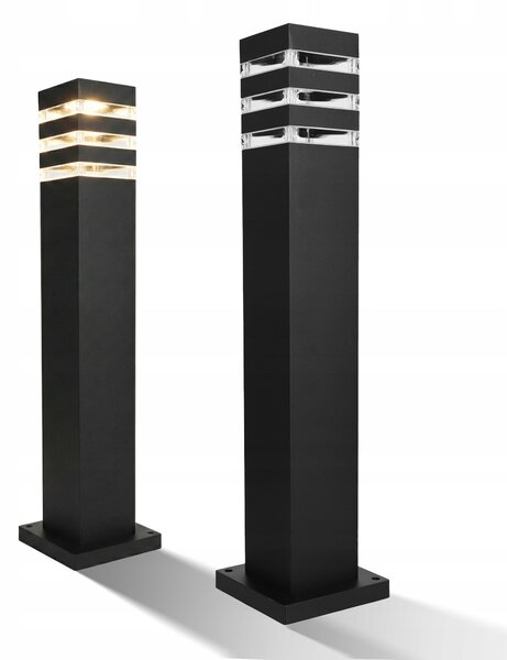 Černý venkovní osvětlovací sloupek E27 230 V, 60 cm, IP54