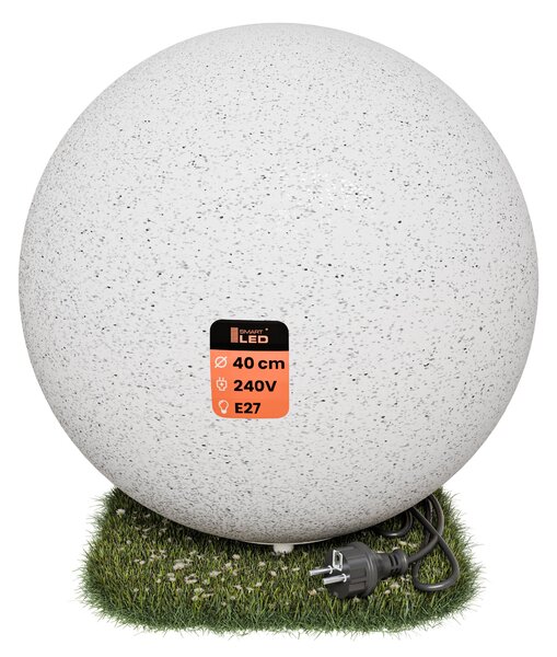Zahradní koule imitující kámen E27 230 V, 40 cm, IP65