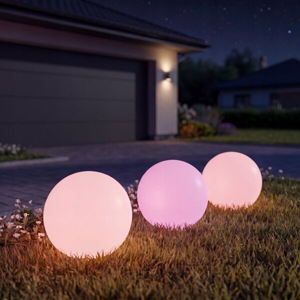 LED solární zápichové svítidlo 20 cm, IP65, 150 lm, 6500 K