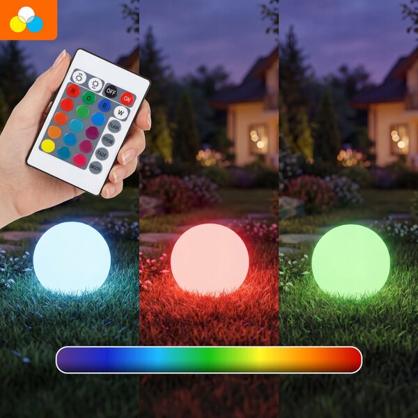 LED solární zápichové svítidlo 20 cm, IP65, 150 lm, 6500 K
