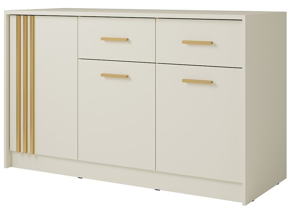 Komoda CANADA CD-35 | 150 cm | kašmír se zlatými úchyty