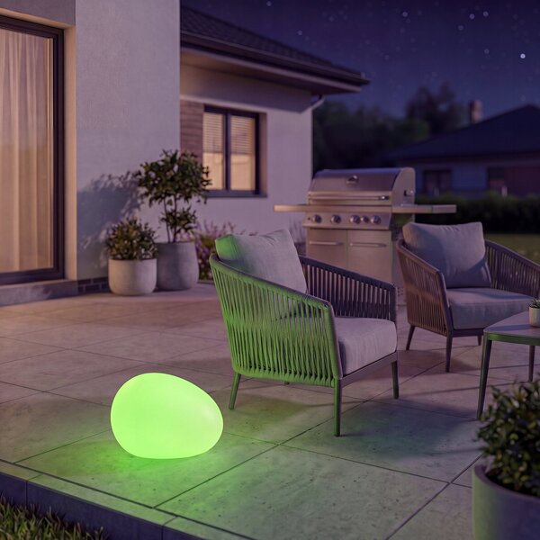 Bílé LED solární zápichové svítidlo 40 cm, 150 lm, IP65