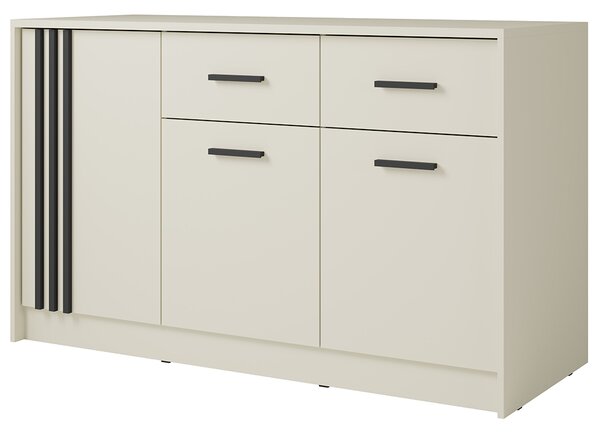 Komoda CANADA CD-34 | 150 cm | kašmír s černými úchyty