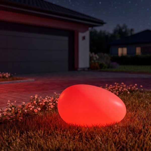 Bílé LED solární zápichové svítidlo 32 cm, 150 lm, IP65