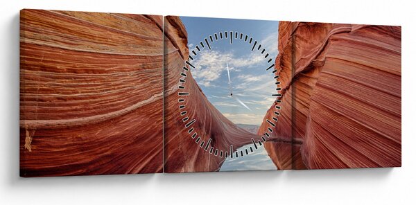 Obraz - Vermilion Cliffs Arizona (s hodinami) (90x30 cm)