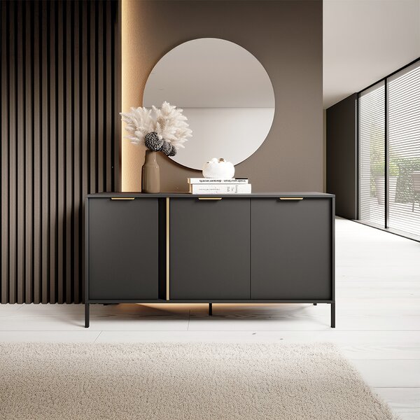 LARS a | komoda 153 3D | 153,1 cm | antracit