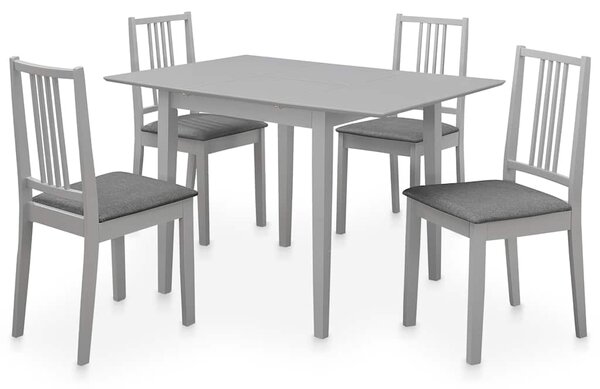 5dílný jídelní set MDF šedý 276398