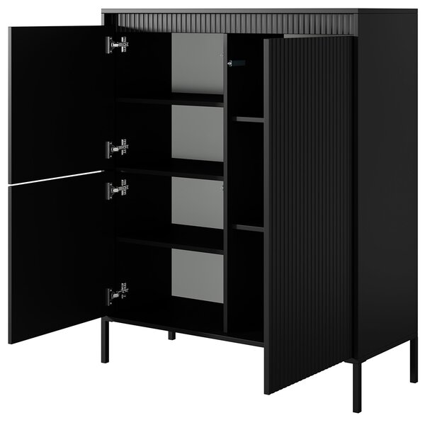 SENSO c | komoda 3D | 103,5 cm | černá