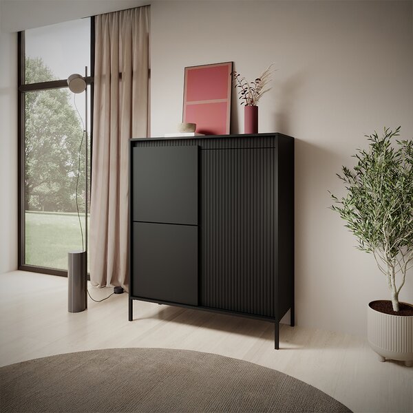 SENSO c | komoda 3D | 103,5 cm | černá
