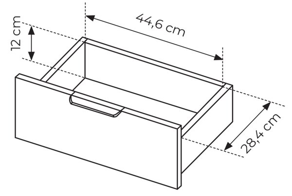 LARS a | komoda 103 2DS | 103,3 cm | antracit