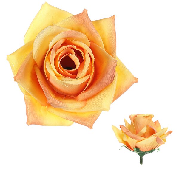 Růže, barva žlutá. Květina umělá vazbová. Cena za balení 12 kusů KUM3312-YEL