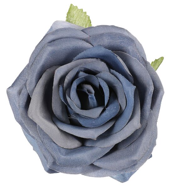 Růže, barva modrá. Květina umělá vazbová. Cena za balení 12 kusů KUM3311-BLUE