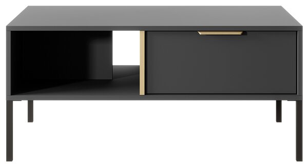 Obývací stěna LARS A | 4 díly | 430 cm + 96,9x60 cm | antracit