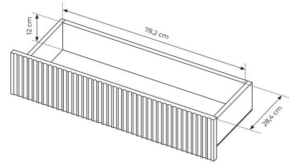 SENSO c | komoda 187 2D3S | 187,1 cm | černá