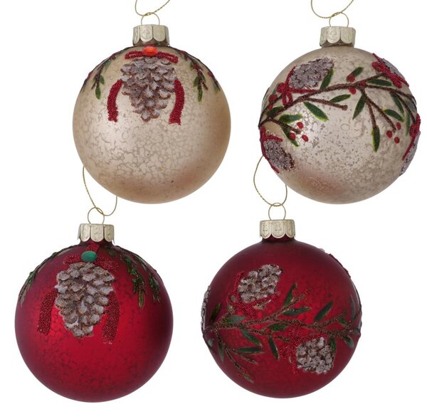 Boltze Home Collections Vánoční ozdoba Leano sada 4 kusů