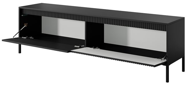 Obývací stěna SENSO E | 3 díly | 291 cm + 68x68 cm | černá