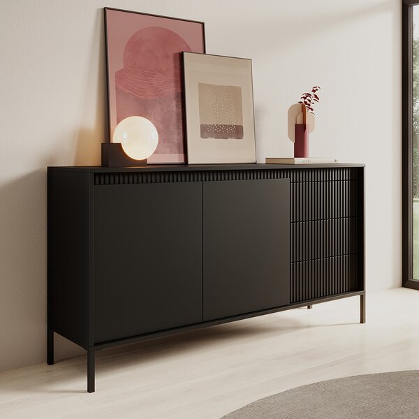 SENSO c | komoda 153 2D3S | 153,5 cm | černá