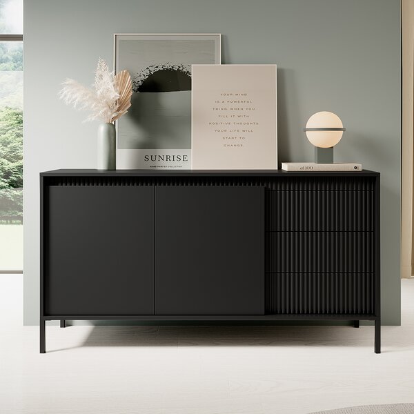 SENSO c | komoda 153 2D3S | 153,5 cm | černá