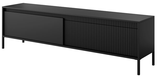 Obývací stěna SENSO E | 3 díly | 291 cm + 68x68 cm | černá