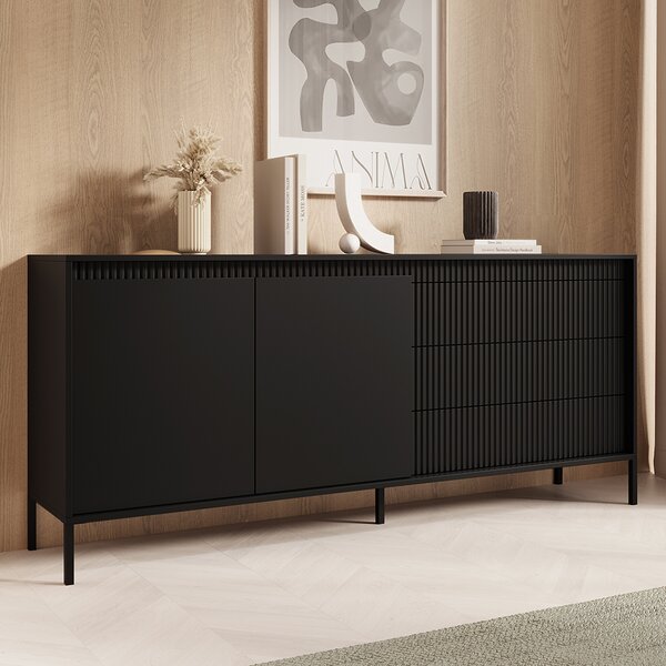 SENSO c | komoda 187 2D3S | 187,1 cm | černá