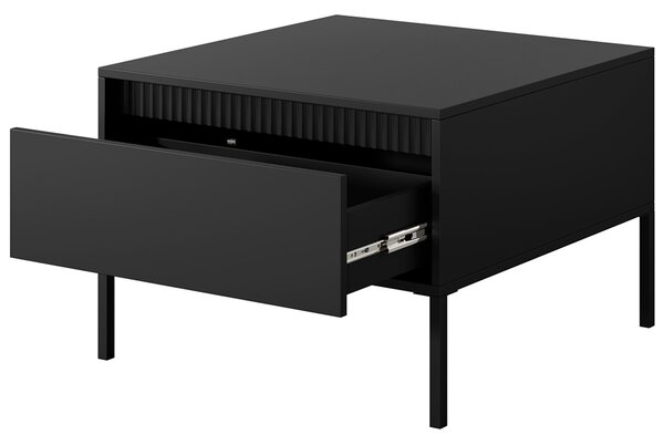 Obývací stěna SENSO E | 3 díly | 291 cm + 68x68 cm | černá
