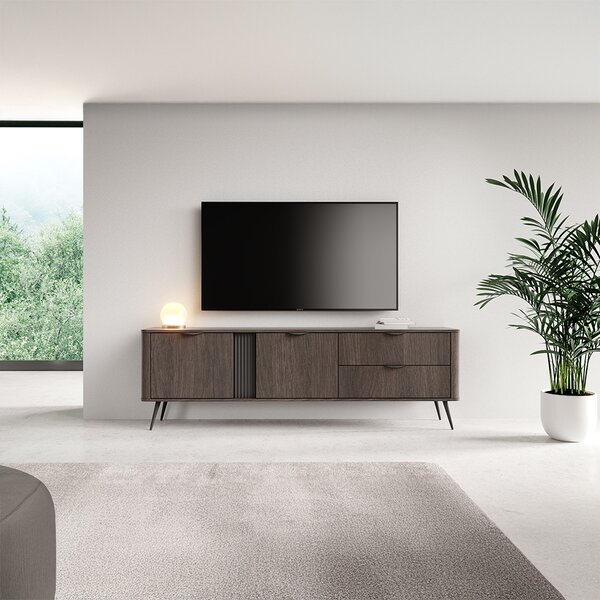 VERIS d | TV stolek RTV 195 2D2S | 195,2 cm | dub dunin