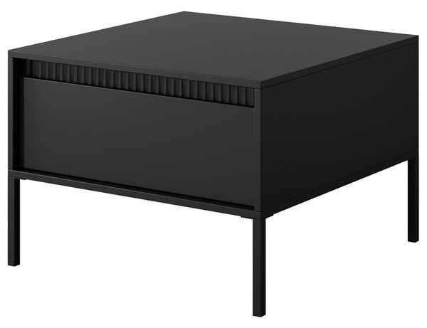 Obývací stěna SENSO E | 3 díly | 291 cm + 68x68 cm | černá