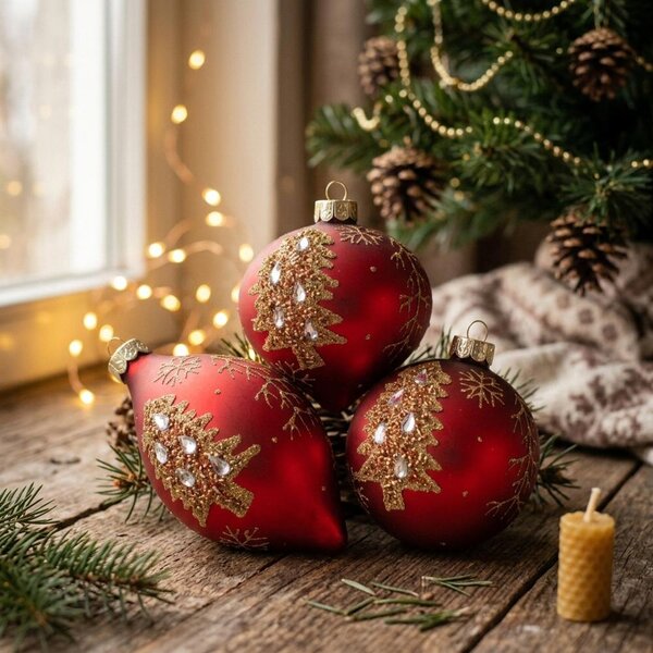 Boltze Home Collections Vánoční ozdoba Classo sada 3 kusů